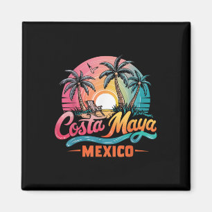 Costa Maya Mexico Tropical Sunset Beach Souvenir V Magnet
