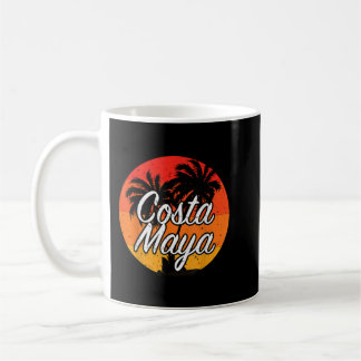 Costa Maya Mexico Vacation Cruise Vintage Sunset S Coffee Mug