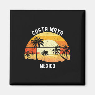 Costa Maya Mexico Vacation Souvenir Sunset Beach  Magnet