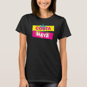 Costa Maya Vacation Souvenir Palm Trees Cruise Sto T-Shirt