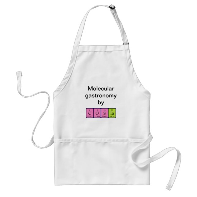 Costa periodic table name apron (Front)