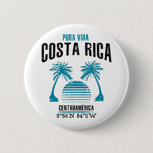 Costa Rica 6 Cm Round Badge