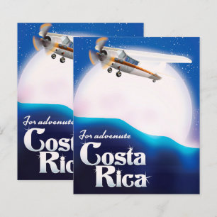Costa rica Adventure moon travel poster Baby Blank