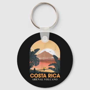 Costa Rica Arenal Volcano Travel Beach Summer Vaca Key Ring