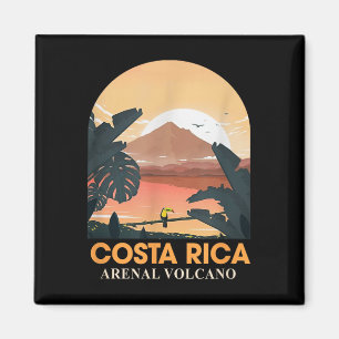 Costa Rica Arenal Volcano Travel Beach Summer Vaca Magnet