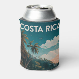Costa Rica Beach Pura Vida Can Cooler