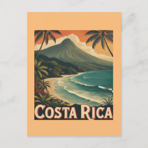 Costa Rica Beach, Pura Vida Postcard