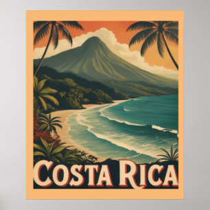 Costa Rica Beach, Pura Vida Poster