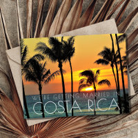 Costa Rica Beach Wedding Save the Date