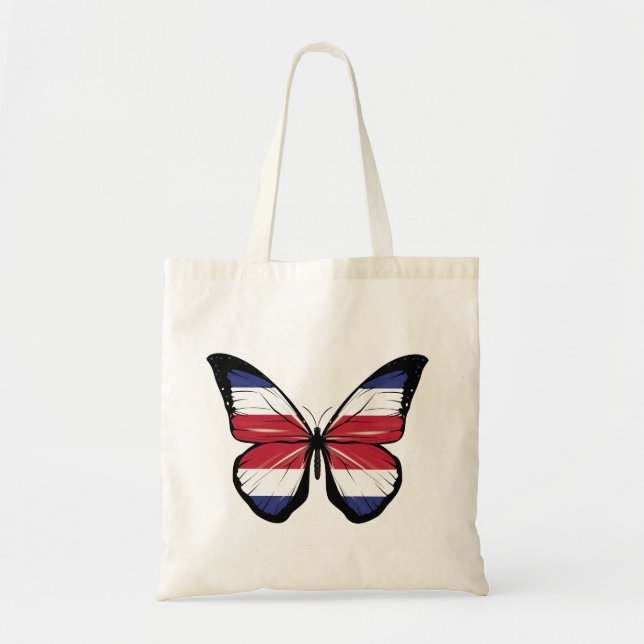 Costa Rica Butterfly Flag  Tote Bag (Front)