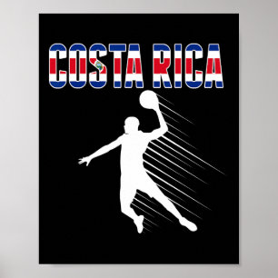 Costa Rica Bysketbyll Lovers Jersey Costa Rican By Poster