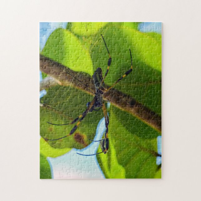 Costa Rica, Cahuita NP - Golden Orb Spider Jigsaw Puzzle (Vertical)