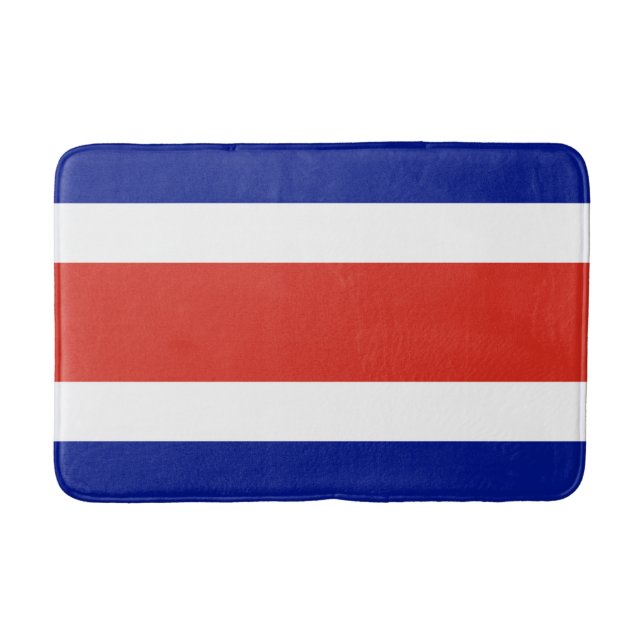 Costa Rica Civil Flag Bath Mat (Front)