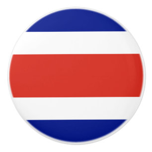 Costa Rica Civil Flag Ceramic Knob