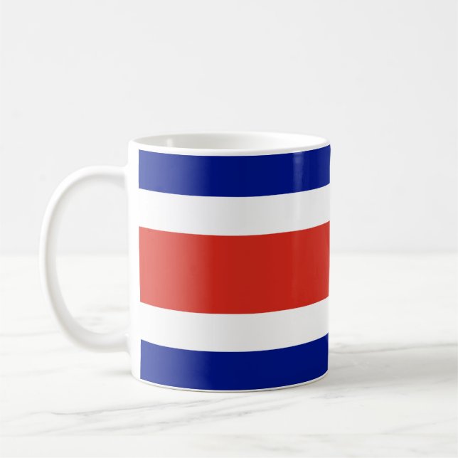 Costa Rica Civil Flag Coffee Mug (Left)