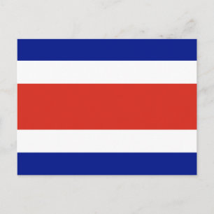 Costa Rica Civil Flag Postcard