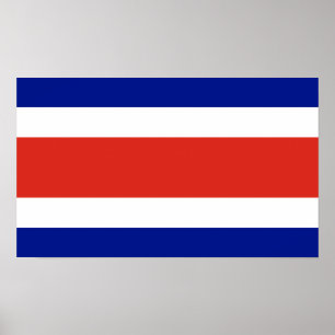 Costa Rica Civil Flag Poster