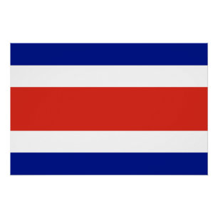 Costa Rica Civil Flag Poster