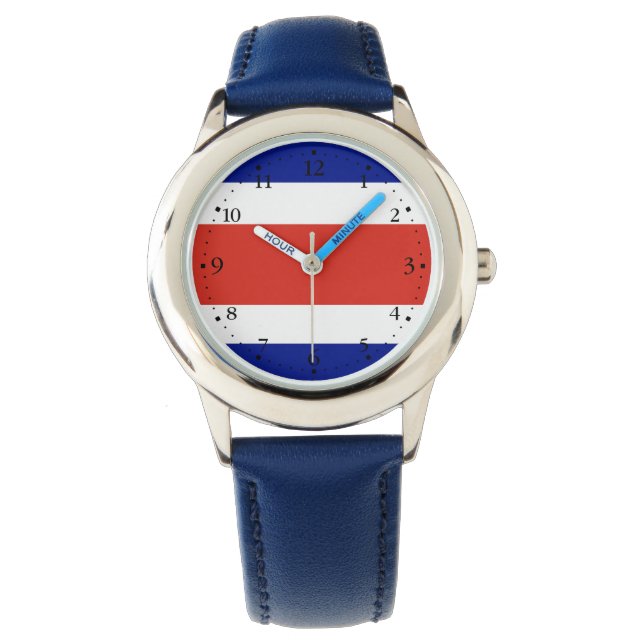 Costa Rica Civil Flag Watch (Front)