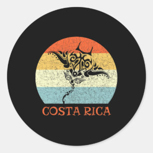 Costa Rica Classic Round Sticker
