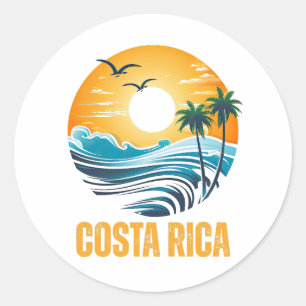 Costa Rica  Classic Round Sticker