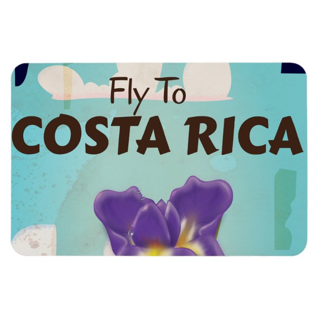 Costa Rica Classic vintage travel poster Magnet (Horizontal)