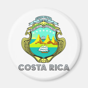 Costa Rica Coat of Arms Magnet