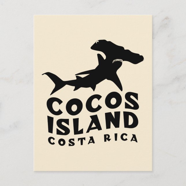 Costa Rica Cocos Island Hammerhead Diving Postcard (Front)