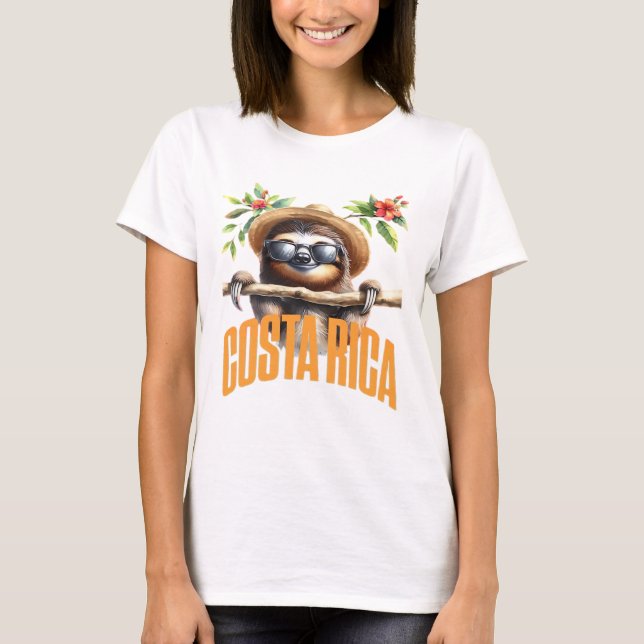 Costa Rica cool sloth Classic T-Shirt (Front)