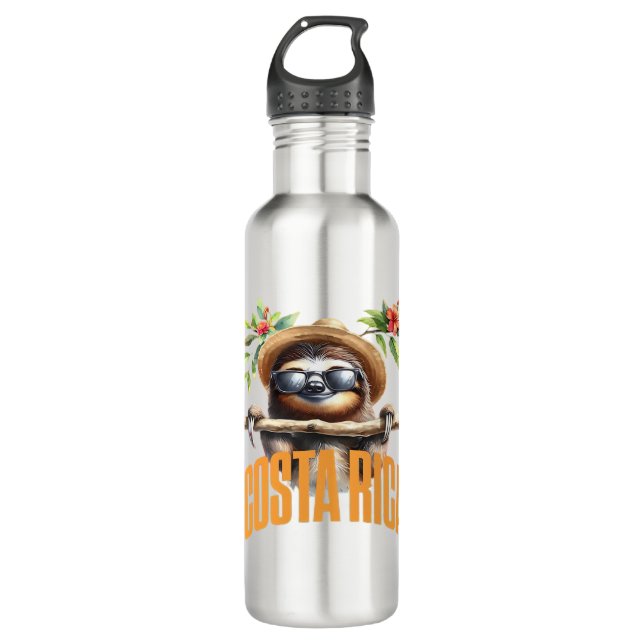 Costa Rica cool sloth Classic T-Shirt 710 Ml Water Bottle (Front)