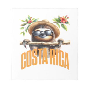 Costa Rica cool sloth Classic T-Shirt Notepad