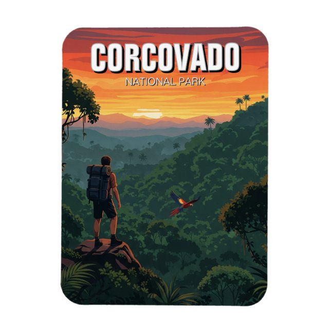 Costa Rica Corcovado National Park Magnet (Vertical)