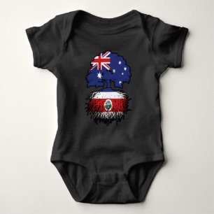 Costa Rica Costa Rican Australian Australia Tree Baby Bodysuit