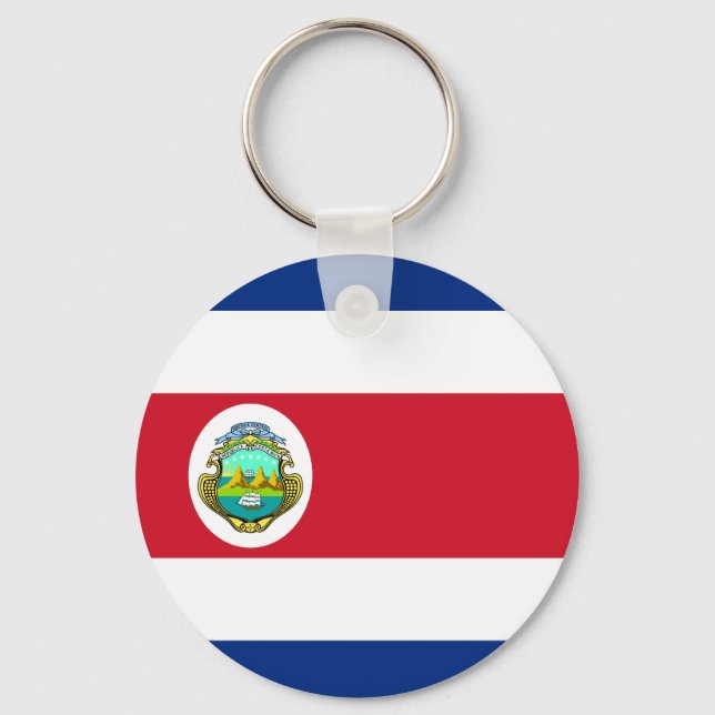 Costa Rica – Costa Rican National Flag Key Ring (Front)