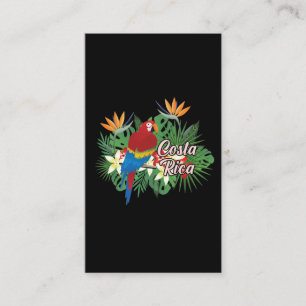 Costa Rica Country Nature Bird Tropical Parrot Business Card