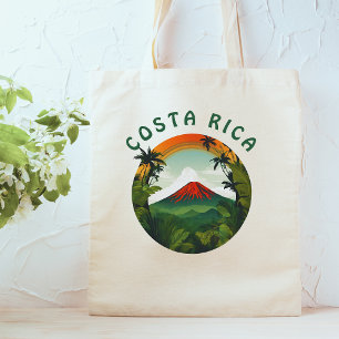 Costa Rica Custom Volcano Tote Bag