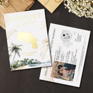 Costa Rica Destination Wedding Passport Gold