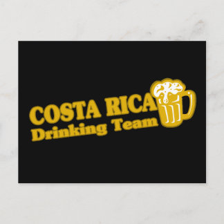 Costa Rica Drinking Team Postcard