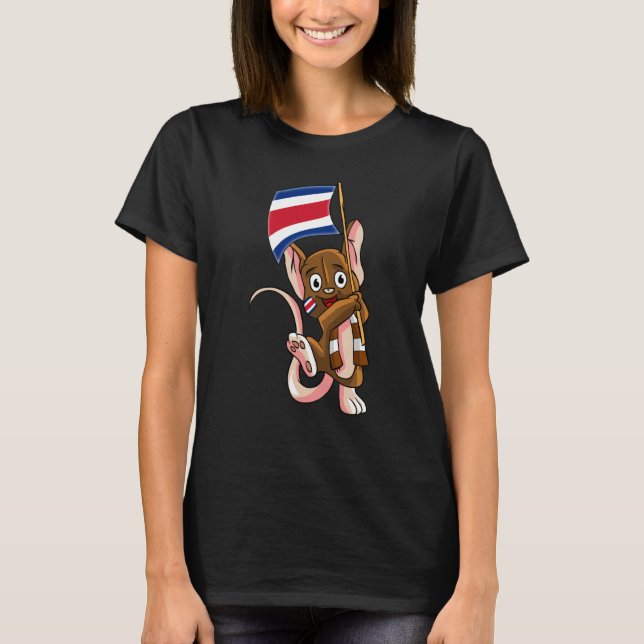 Costa Rica Fan Mouse T-Shirt (Front)