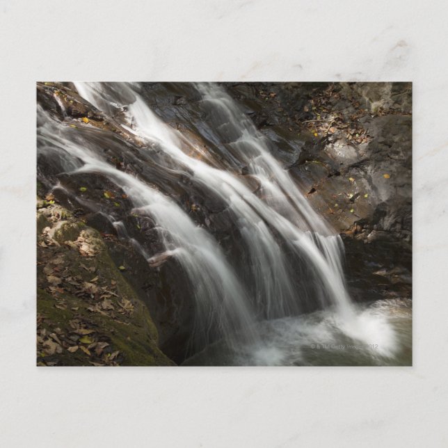 Costa Rica, Fast flowing waterfall Postcard (Front)