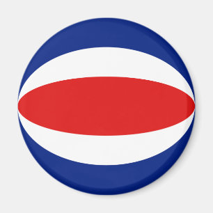 Costa Rica Fisheye Flag Magnet