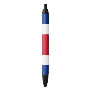Costa Rica Flag Black Ink Pen