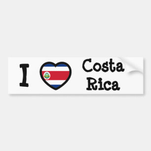 Costa Rica Flag Bumper Sticker