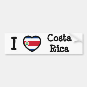 Costa Rica Flag Bumper Sticker