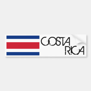 Costa Rica Flag Bumper Sticker