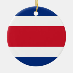 Costa Rica flag Ceramic Ornament