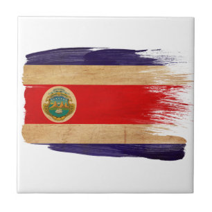Costa Rica Flag Ceramic Tile