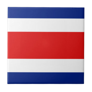 Costa Rica Flag Ceramic Tile