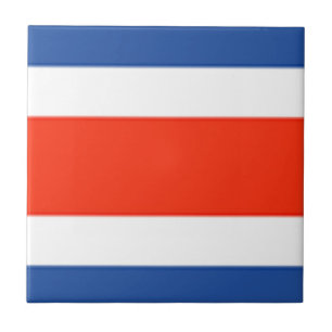 Costa Rica Flag Ceramic Tile