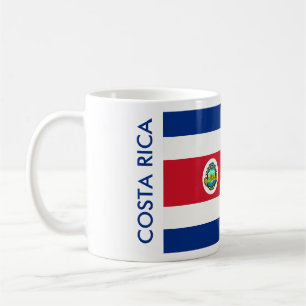 COSTA RICA FLAG COFFEE MUG